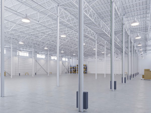 Low poly warehouse 08 3D Model