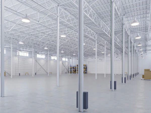 Низкополигональный склад 08 3D Модель