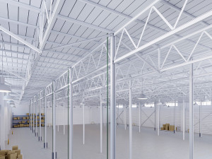 Low poly warehouse 08 3D Модель