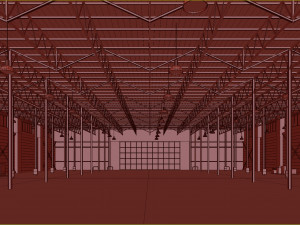 Low poly warehouse 08 3D Модель