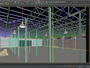 Low poly warehouse 08 3D Модель