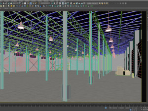 Low poly warehouse 08 3D Модель