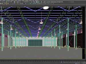 Low poly warehouse 08 3D Модель