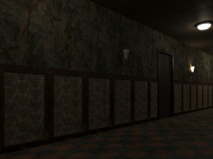 Old dark scary corridor 05 3D Model