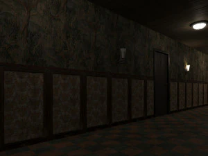 Old dark scary corridor 05 3D Model