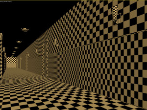 Old dark scary corridor 05 3D Model