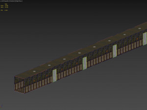 Old dark scary corridor 05 3D Model