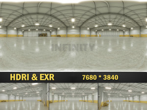 HDRI Warehouse Interior 01 CG Texturen