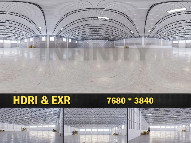 HDRI Warehouse 03 CG Textures .c4d .max .obj .3ds .fbx .stl .blend 