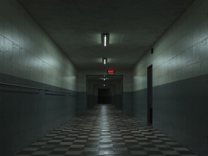 Old dark scary corridor 07 3D Model