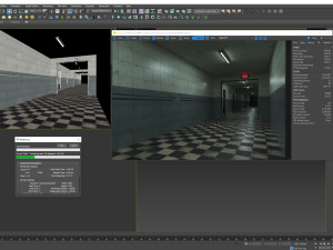 Old dark scary corridor 07 3D Модель
