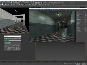 Antigo corredor escuro e assustador 07 Modelo 3D