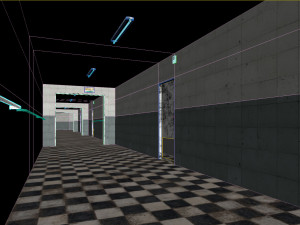 Old dark scary corridor 07 3D Модель