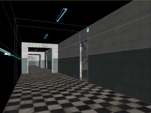 Antigo corredor escuro e assustador 07 Modelo 3D