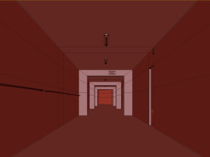 Old dark scary corridor 07 3D Модель