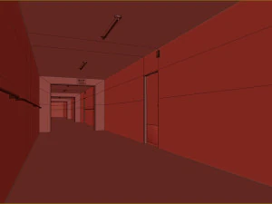 Antigo corredor escuro e assustador 07 Modelo 3D