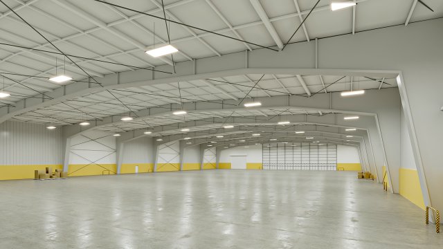 Low poly warehouse 09 3Dモデル .c4d .max .obj .3ds .fbx .stl .blend 
