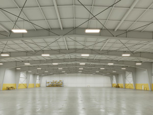 Low poly warehouse 09 3Dモデル
