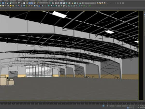 ローポリ倉庫 09 3Dモデル