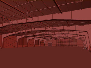 Low poly warehouse 09 3Dモデル