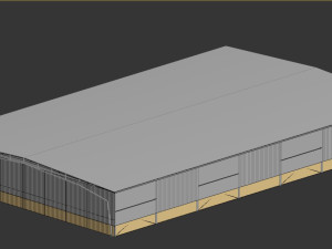Low poly warehouse 09 3Dモデル