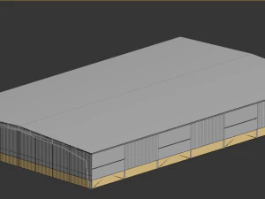 ローポリ倉庫 09 3Dモデル