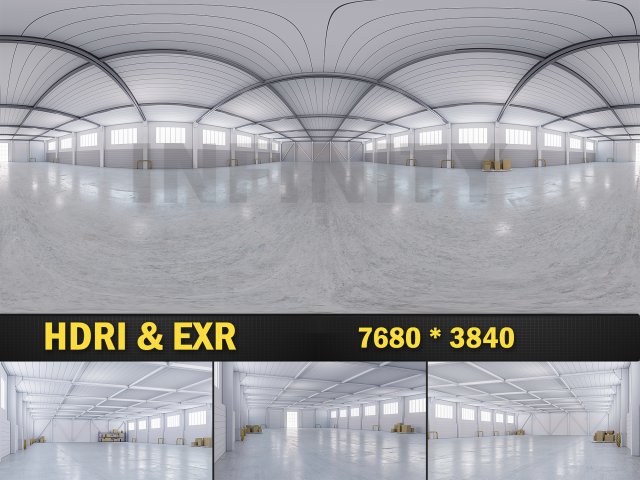 HDRI warehouse 04 Tekstur CG .c4d .max .obj .3ds .fbx .stl .blend 