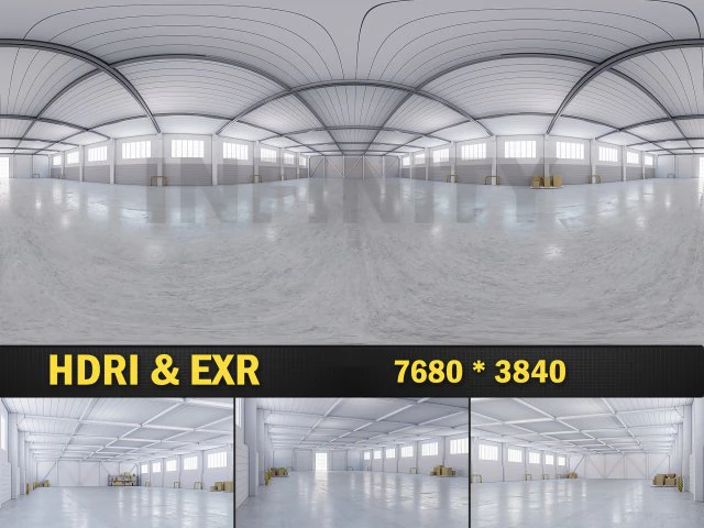 HDRI warehouse 04 CG Textures .c4d .max .obj .3ds .fbx .stl .blend 