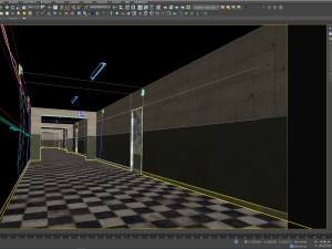 Old Dark Scary Corridor 08 3D Model