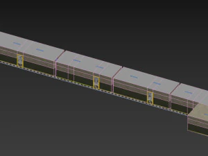 Old Dark Scary Corridor 08 3D Model