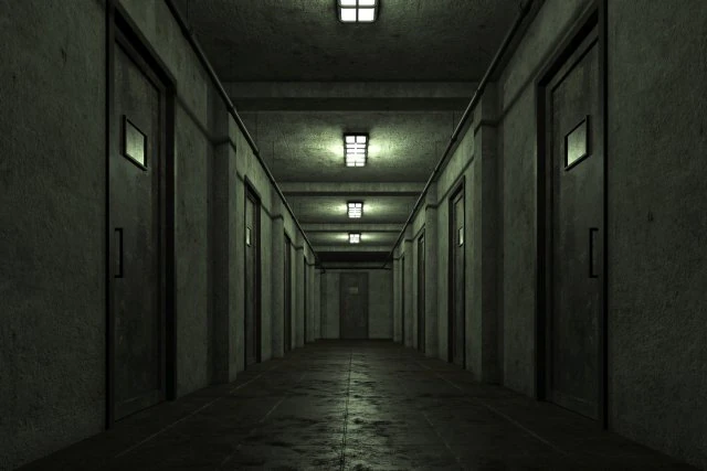 Old dark scary corridor 09 3D Model .c4d .max .obj .3ds .fbx .stl .blend 