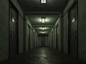 Old dark scary corridor 09 3D Model