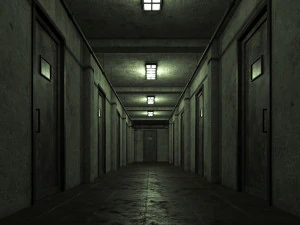 Oude donkere enge gang 09 3D Model