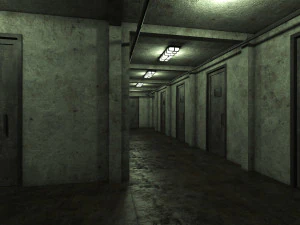 Old dark scary corridor 09 3D Model