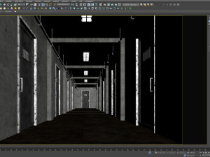 Old dark scary corridor 09 Modèle 3D