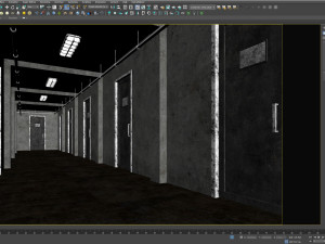 Old dark scary corridor 09 Modèle 3D