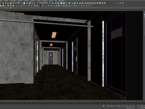 Old dark scary corridor 09 Modèle 3D