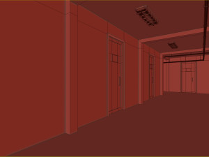 Old dark scary corridor 09 Modèle 3D
