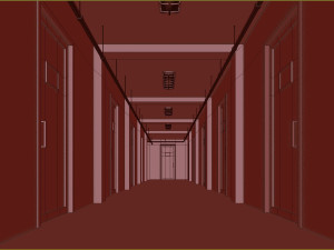 Old dark scary corridor 09 Modèle 3D