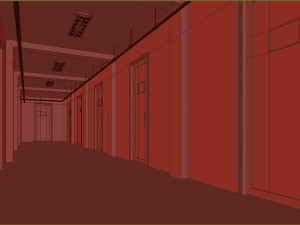 Old dark scary corridor 09 Modèle 3D