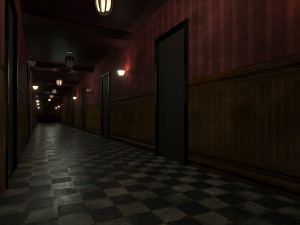 Old dark scary corridor 10 Modelo 3D