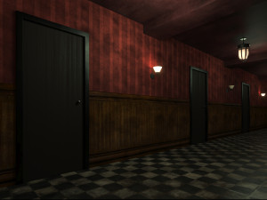Old dark scary corridor 10 Modelo 3D