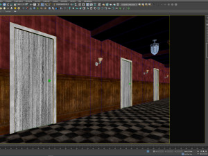 Old dark scary corridor 10 Modelo 3D