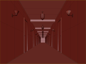 Old dark scary corridor 10 Modelo 3D