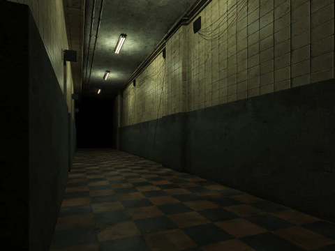 Vecchio corridoio oscuro e spaventoso 11 Modello 3D