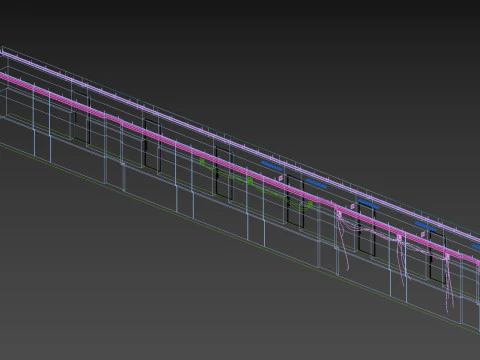 Vecchio corridoio oscuro e spaventoso 11 Modello 3D