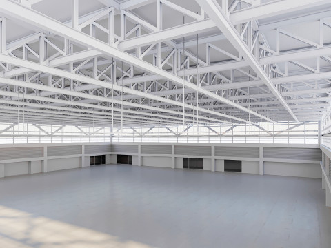 Low Poly Warehouse 11 3D Model