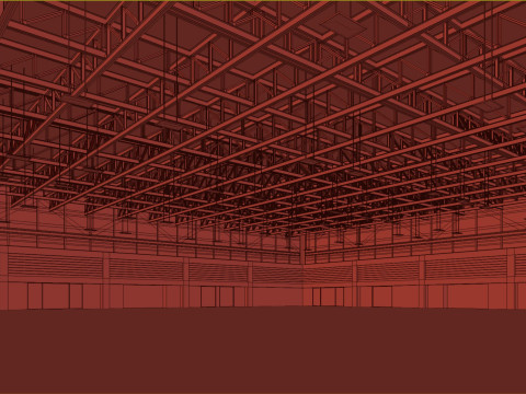 Low Poly Warehouse 11 3D Model