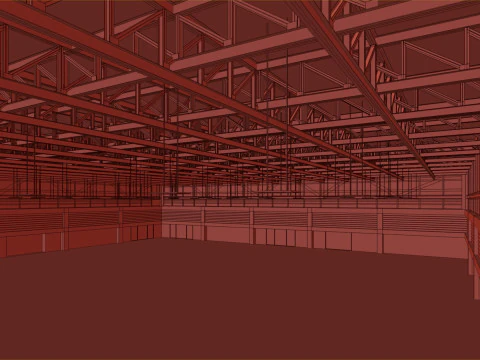 ローポリ倉庫 11 3Dモデル