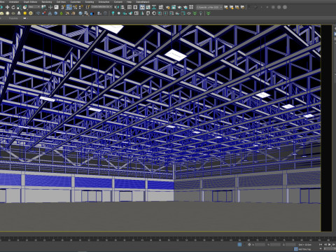 Low Poly Warehouse 11 3D Model